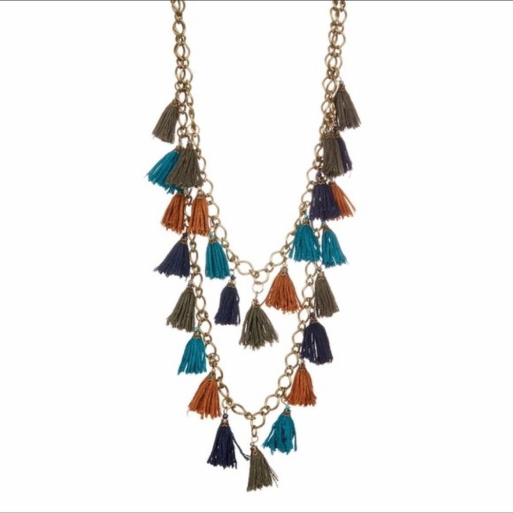 2/$20💥 T&J Designs Multicolor Pom Pom Necklace